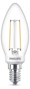 Philips - Bec LED 3W Glass Candle (300lm) Dimmable E14