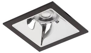 BRUMBERG Apollo Mini reflector neted, rotund, 4.000 K, negru, Negru, Studiu / Birou, Aluminiu, Modern, Plafon încastrat
