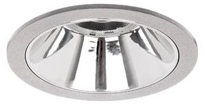 BRUMBERG Apollo Mini, reflector neted, rotund, 4.000 K, argintiu, Metalic, Studiu / Birou, Aluminiu, Modern, Plafon încastrat