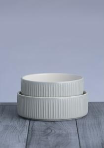 Bol pentru animale de companie din gresie ceramică ø 15 cm Linear Grey – Mason Cash