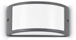 IDEAL LUX Ideal Lux Aplică pentru exterior Rex 1, antracit, IP44, E27, reglabil, Gri, Aluminiu, Priză de perete sus / jos