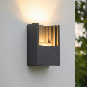 Lindby LED-Aparec de iluminat exterior Aurali, 1 bec, negru, IP65, Negru, Aluminiu, Modern