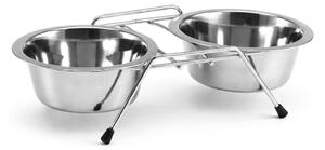 Bol din otel inoxidabil pentru caini DUO PETZ Ø 17 cm