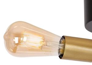 Lustră aplicată BRENDA 3xE27/60W/230V neagră/aurie