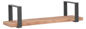 LABEL51 Raft de perete Slam, 80x23x20 cm, lemn/oțel ars, L MT-2285