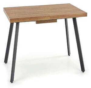 Masa extensibila BERLIN, stejar/negru, 160/220x90x76 cm