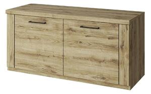 Pantofar DOORSET, stejar navarra, PAL laminat, 110x41x53 cm