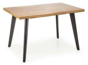 Masa extensibila bucatarie DICKSON, stejar miere/negru, 150/210x90x75