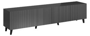 Comodă TV Comes I, Negru, Antracit, MDF, PAL laminat, 53x201x42cm, 50.5 kg