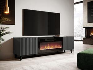 Comodă TV Comes II, Antracit, Negru, MDF, PAL laminat, 50x181x42cm, 47 kg