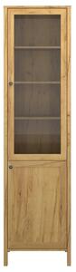 Vitrina KLARK, stejar auriu, PAL laminat, 55x42x210 cm