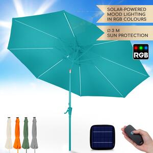 Blumfeldt Calais, umbrelă de soare, LED, cadru din aluminiu, husă din poliester, protecție UV 50