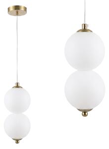 Lampă de plafon suspendată LED LHJ117-2CP aur periat