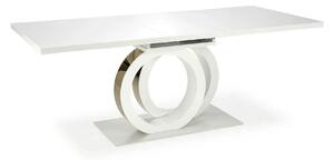Masa alba dining GALARDO, extensibila, 160/200x90x77 cm