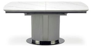 Masa extensibila DANCAN, alb/gri, 160-220x90x76 cm