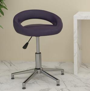 Scaun de birou pivotant, violet, piele ecologică