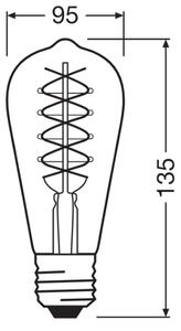 Set de 2 becuri LED dimabile VINTAGE FILAMENT E27/4,8W/230V 2200K - Osram
