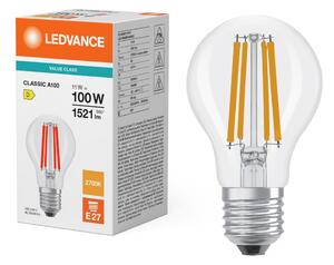Bec cu filament LED CLASSIC A60 E27/11W/230V 2700K - Ledvance