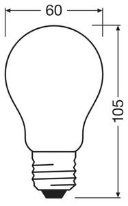Bec LED CLASSIC FILAMENT A60 E27/7,2W/230V 2700K - Ledvance