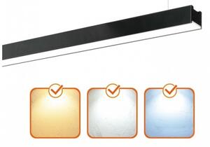 Corp de iluminat LED de tavan aplicat/suspendat KOLINE LED/40W/230V 3000/4000/6500K 120cm negru