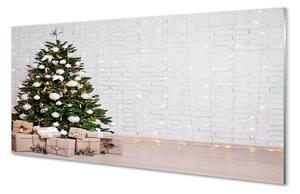 Tablouri pe sticlă Cadouri de Crăciun decorare copac