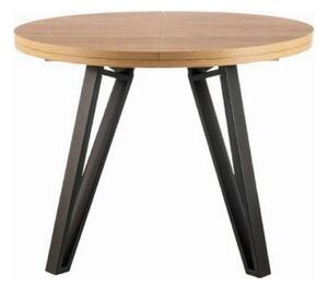 Masa rotunda 100 GALAXY, stejar artisan/negru, PAL laminat/metal