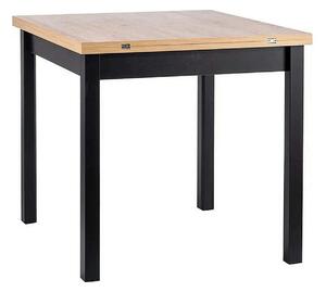 Masa extensibila FLIP, stejar artisan/negru, PAL laminat, 80/160x80x78