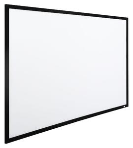 HOMCOM Ecran de Proiectie de 100 Inci, Ecran de Proiectie pe Perete Compatibil cu Proiectoare LED si LCD pentru Casa sau Birou
