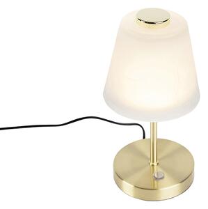 Lampă de masă design auriu reglabilă incl. LED - Regina