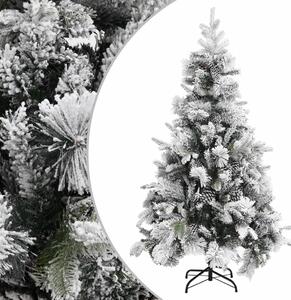 Brad de Crăciun cu zăpadă & conuri, 195 cm, PVC&PE