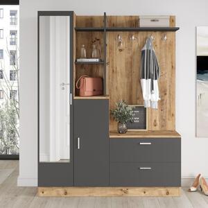 Cuier cu pantofar Cripsi, 140x182x37 cm