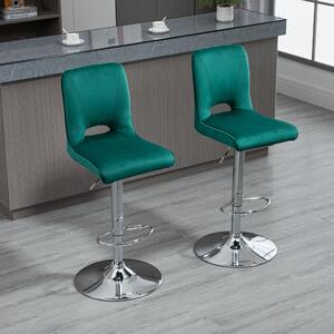 HomCom set 2 scaune de bar, inalte, 41x51x97-117cm | AOSOM RO