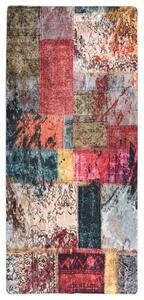 Covor lavabil, mozaic multicolor, 80x300 cm, antiderapant