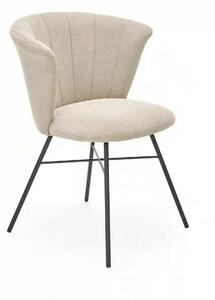 Scaun K459, bej/negru, stofa clasica/otel, 60x59x79 cm
