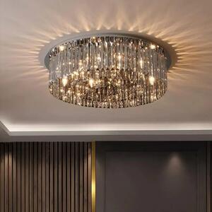 Lustra Tip Candelabru 98348/600, Textura Cristal, Metal, 10 X E14, Crom