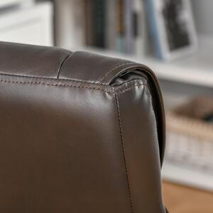 Vinsetto scaun ergonomic, imitatie piele 61x69x90-100cm, maro | AOSOM RO