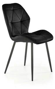 Scaun bucatarie material textil K453, negru, 48x53x86 cm