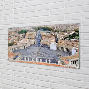 Tablouri pe sticlă Roma Vatican panoramă pătrat
