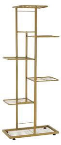 Suport de flori BAMIR TIP 3, auriu, metal, 43.5x22x108 cm