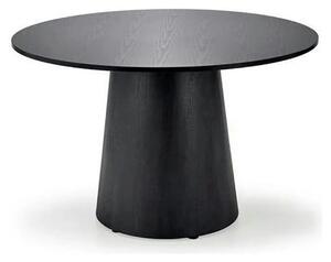 Masa de bucatarie rotunda GINTER, negru, 120x120x77 cm