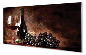 Tablouri pe sticlă pahar de vin