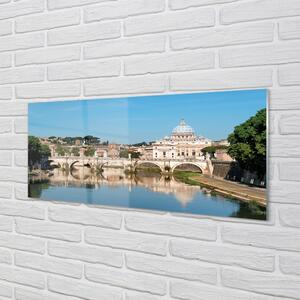 Tablouri pe sticlă poduri River Roma