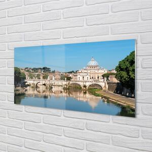 Tablouri pe sticlă poduri River Roma