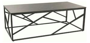 Masuta cafea ESCADA A III, gri/negru, ceramica/metal, 120x60x40 cm