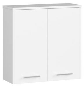 Dulap de baie Fin suspendat cu 2 usi 60 x 60 x 22.5 cm alb