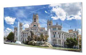 Tablouri pe sticlă Spania Fountain Palace Madrid