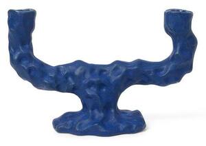 Ferm LIVING - Dito Candle Holder Double Bright Blue ferm LIVING