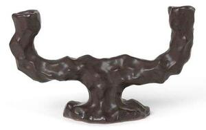 Ferm LIVING - Dito Candle Holder Double Dark Brown