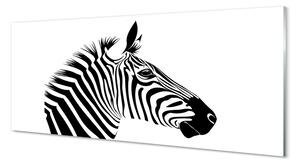 Tablouri pe sticlă Ilustrarea zebră