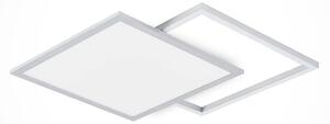 Lucande - Senan LED Square Plafonieră CCT Silver